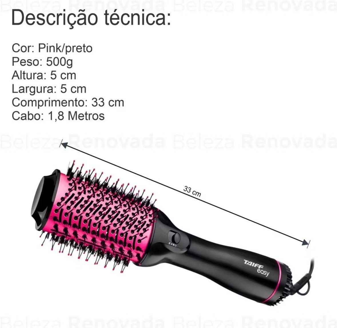 Escova Taiff Easy Pink — foto 3